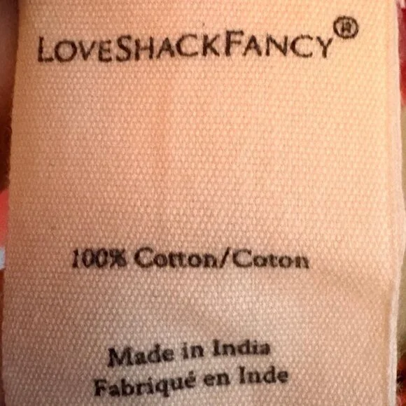 LoveShackFancy Coral Pink Swiss Dot Babydoll Mini Dress Size 8 Cottagecore - Picture 9 of 11